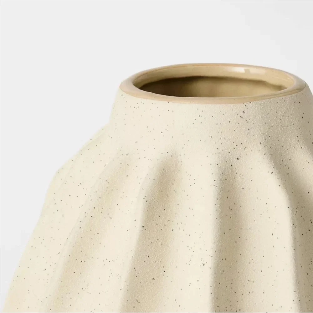 Tall Wavy Ceramic Vase - Threshold designed with Studio McGee